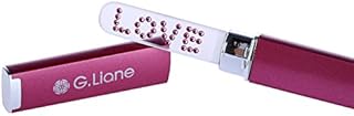Glass Nail File With Genuine Qualified Crystals  G.Liane Professional Crystal Fingernail Files In Aluminum Case Perfect Manicure Set For Women Men Kids Nail Care Gift Set (Pink Seahorse)
