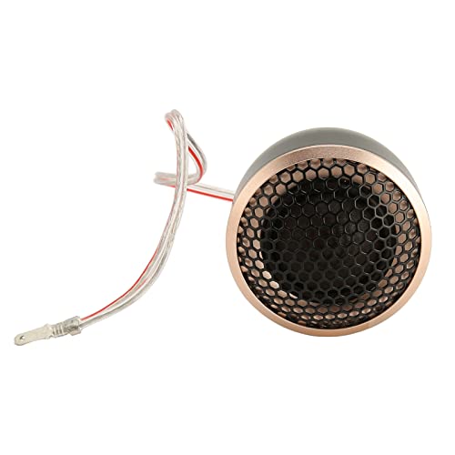 Kuidamos Micro Dome Car Tweeters, Rose Gold Car Tweeter Easy Installation Crisp High Pitch Maximum Power 150W 2 Pcs Built In Capacitor For 2 Way System #TOP2