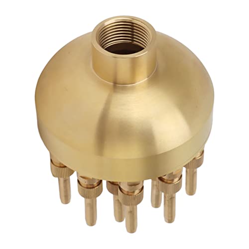 Water Fountain Nozzle, 3 Layers Fountain Nozzle Brass Column Sprinkler Spray Head, Multi Direction Jet Pond Fountain Water Spray Sprinkler for Garden, Park, Pond, Pool, (G1 in)