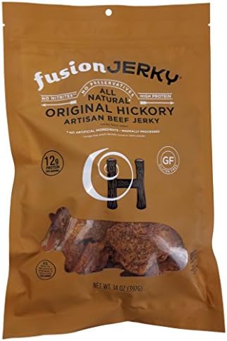 Fusion Jerky All Natural Original Hickory Artisan Beef Jerky (14 OZ) (1 Bag)