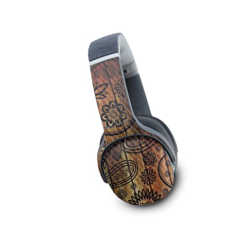 Image of MightySkins Carbon Fiber Skin Compatible with Skullcandy Crusher Evo Wireless - Wooden Floral | Protective, Durable Textured Carbon Fiber Finish | Easy to Apply | Made in The USA