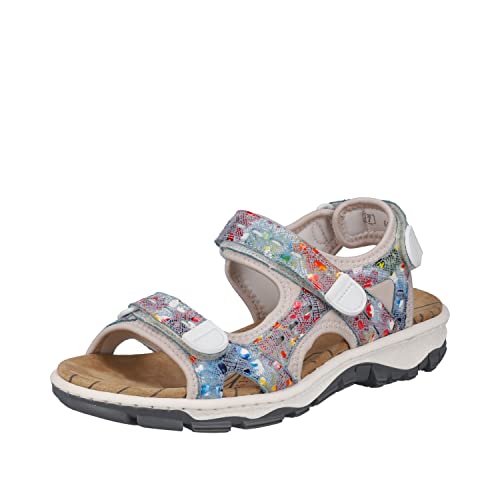 Preisvergleich Produktbild Rieker Damen 68872 Sandale, bunt, 38 EU