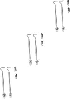 Alipis Barn Door Heavy Duty S Hooks 6 PCS Door and Window Hook Hooks for Hanging Heavy Duty Eye latches Buckle Hook with Screws Hook up Lifting Hooks