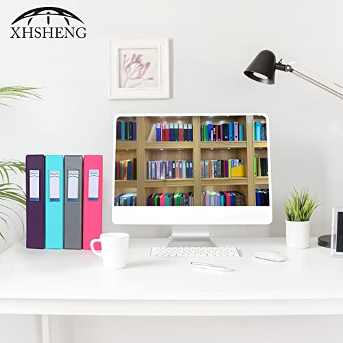 1.5 Inch 3 Ring Binder,Heavy Duty One Slant D Ring,Colorful Binder 4 Pack #TOP2