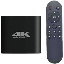 4K Media Player for USB Drive &amp; MicroSD, Ultra HD Digital Signage Player with HDMI/AV Output, H.265 H.264 MKV MP4 Video, MP3 Music, JPG Photo, Auto Play &amp; Resume, Loop Playback