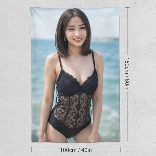 広瀬すず (73)写真タペストリー布ポスター壁アート タペストリー モダン部屋飾り 壁の絵 インテリア掛ける絵 多機能用品贈り物 [2]