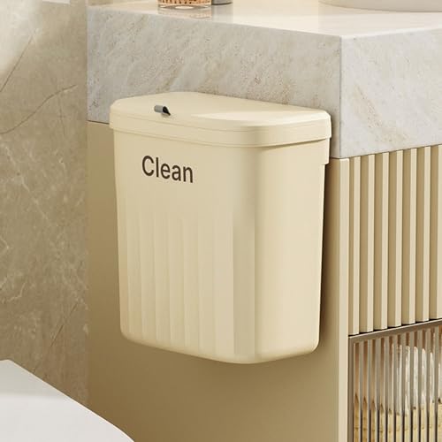 Caneca de basura de cocina para montaje en pared blanca miniatura 5