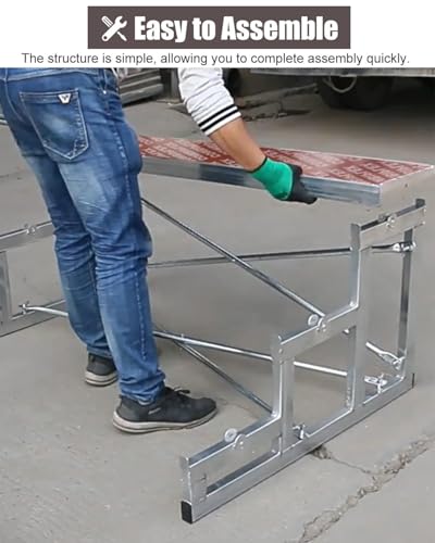 Pedane per Coro a 3 Livelli, Struttura in Acciaio Resistente con Superficie Antiscivolo, Piattaforme Pieghevoli per concerti, Ideali per aule, chiese e Servizi fotografici, con por