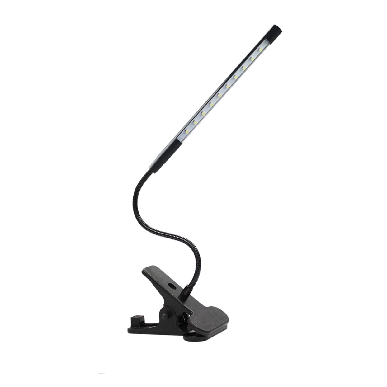 a Clip LED USB Lumperia Regolabile Protezione agli Occhi Lampada la Lettura Studio Luce Bianca Nera per Ufficio Camera da Letto e scrivania Utilizzo