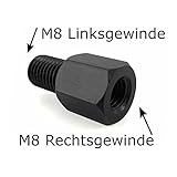 M8 Rechtsgewinde auf M8 Linksgewinde