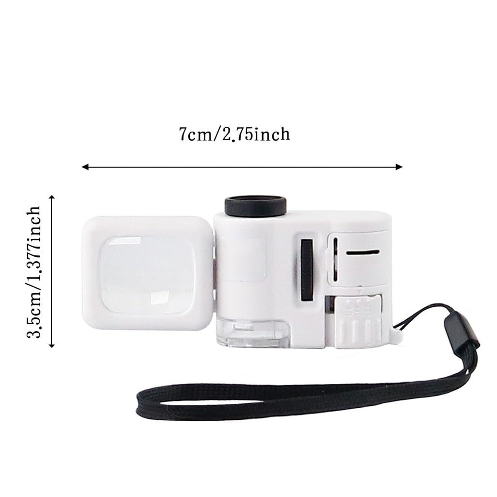 Lente D'ingrandimento Portatile Con Luce LED Mini Palmare