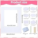 32 x 24 inch Blank Photo Booth Props DIY Happy Birthday Party Supplies Writable Picture Frame with Speech Bubble Signs Photo Booth Props for Valentine's Day Wedding Birthday Baby Shower Party Favors - Image 2