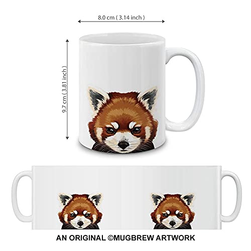 Mugbrew Cute Animal Red Panda Ceramic Coffee Mug Tea Cup, 11 Oz #TOP3