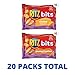 RITZ Bits Cheese and RITZ Bits Peanut Butter Sandwich Crackers Variety Pack, Lunch Snacks, 20 Snack Packs