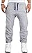 Produktbild RMK Herren Hose Jogginghose Trainingshose Sporthose Fitnesshose Sweatpants Uni Einfarbig H.03H.03 (S, Hell-grau)