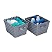 Honey-Can-Do STO-05088 Woven Baskets, Gray, 2-Pack
