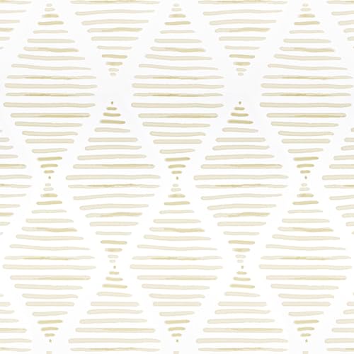 Arthome vinilo adhesivo muebles Raya Beige 44cmx3m Geométrico Moderno Removible Papel Pintado para Cuarto Baño Autoadhesivo Contacto Papel Adhesivo Pegatina Impermeable