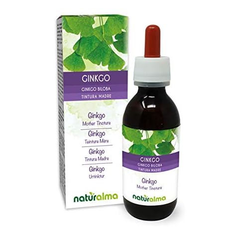 Ginkgo (Ginkgo biloba) Leaves Alcohol-Free Mother Tincture Naturalma | Liquid Extract Drops 120 ml | Food Supplement | Vegan Cover