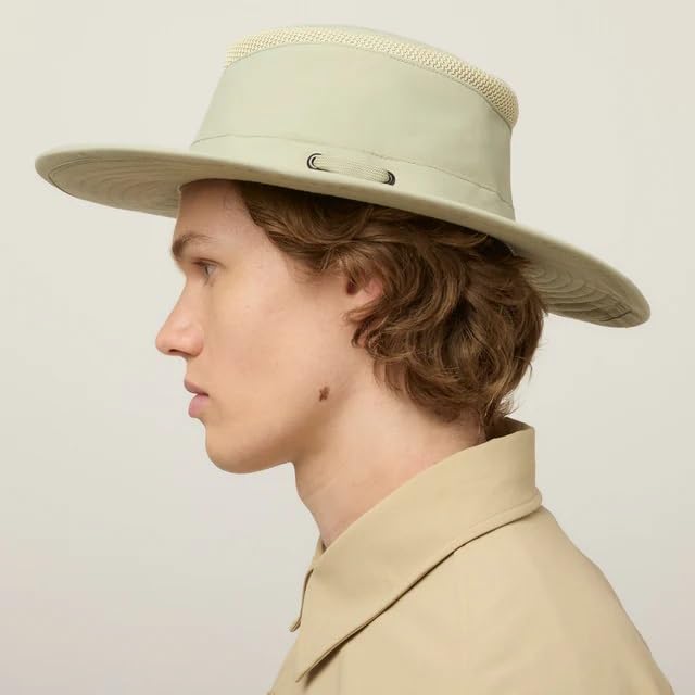 Image of Tilley Mens Womens LTM6 Broad Brim Extra Ventilation Sun Protection Airflo Bucket Sun Hat