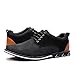 Mens Dress Sneakers Wide Comfortable Casual Dress Shoes Oxford Lace-up Business Casual Walking Dress Shoes for Men Black