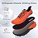 CNPAWS Men's Wide Toe Box Trail Running Shoes Wide Width Fashion Barefoot Walking Sneakers Tennis Workout Gym Cross Training Footwear（Orange Black Wide Size 9.5）