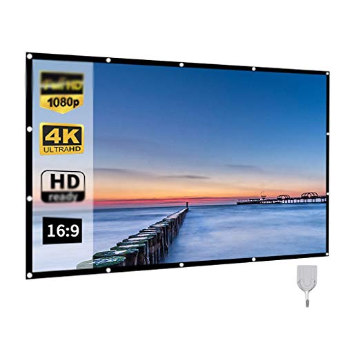 Écran de projecteur pour home cinéma blanc 60" sans pliure surface de projection mobile - 4