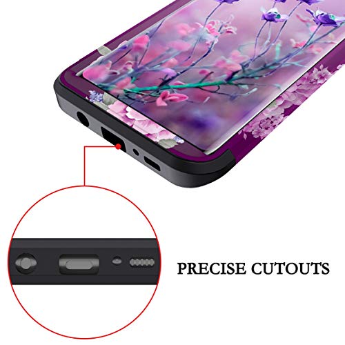Lontect S8K0153-03 For Galaxy S8 Case 3 In 1 Shockproof Heavy Duty Rugged Hybrid Sturdy High Impact Protective Cover Girls Women Case For Samsung Galaxy S8 thumb #6