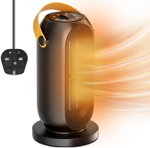 Portable Space Heater, Electric Heater Fan, Energy Efficient Elec...