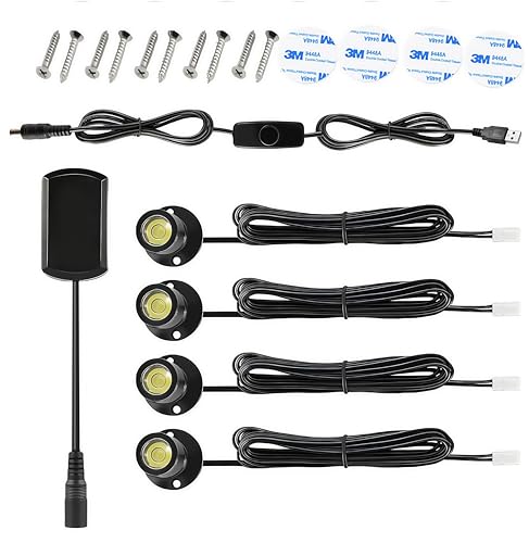 Spot LED orientable USB mini éclairage armoire et vitrine de magasin