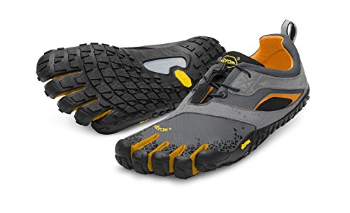 Vibram Men's Spyridon MR Trail Running Shoe, Grey/Orange,43 EU/10.5-11 M US