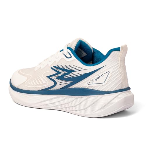 Image of YOHO RushHour Dynamiq Sports Shoes for Men |Cushioned Insole, Stylish, Casual & Sneakers for Gents | Lightweight, Anti-Skid Shoe for Gym, Walking, Running & Everyday Use-1835