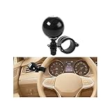 Ywdiml 8 Ball Car Steering Wheel Knob Spinner, 360 Degrees Rotation Vehicle Turning Driving Suicide Handle Grip Knob, Round Automotive Steering Wheel Spinner Accessories, Universal Fit