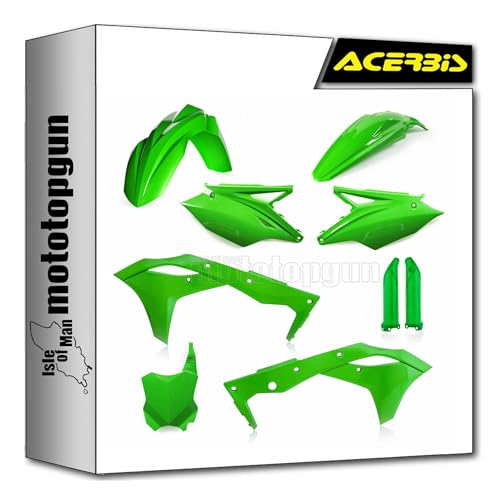 Cache carenage vert Acerbis 0022378.130 pour moto Kawasaki KXF 250 2017 Mototopgun