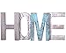 Comfify Dekoracyjne drewniane litery "HOME" – duże drewniane litery do dekoracji ścian w stylu rustykalnym niebieskim, białym i szarym – rustykalna dekoracja domu do salonu – rustykalne dekoracje domu – rustykalne dekoracje domu – dekoracja domu