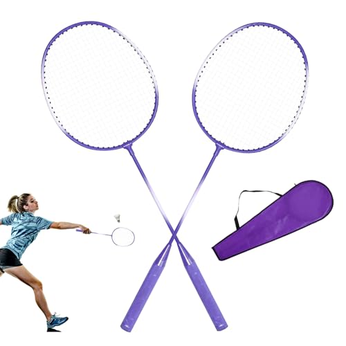 Raqueta De Bádminton: Juego De Raquetas De Bádminton Portátil para 2 Jugadores, Juego De Bádmnton para Interiores, Equipo Deportivo para Adultos, Adolescentes, Niños, Ejercicio Recreativo Y Fitness