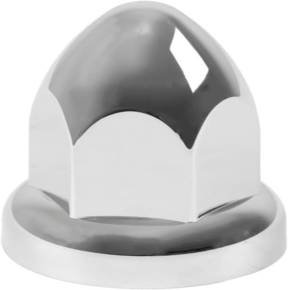 20Pcs 33mm Truck Lug Nuts Push On Chrome Cap for Flanged 2-3/8" High OEM-Compatible Replacement Part