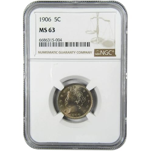 1906 Liberty Head V Nickel MS 63 NGC Uncirculated 5c