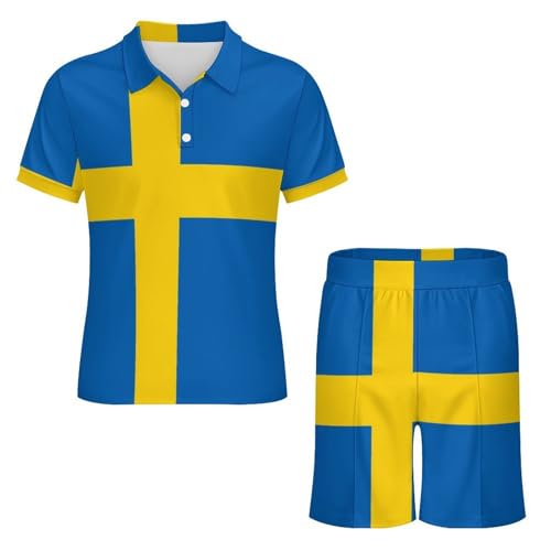 Ensemble polo et short pour homme taille S chic et décontracté