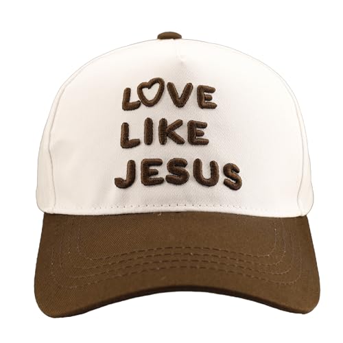 Love Like Jesus Embroidered 3D Hat,Trendy Christian Baseball Cap,Jesus Hat,for Her/Him