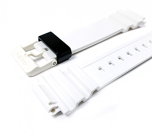 Correa de resina Casio blanca de 18 mm para solucionar roturas en tu reloj 2