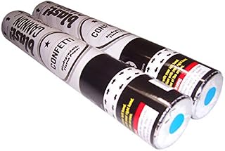 2 Pack Blue Confetti Cannons for Indoor/Outdoor Celebration, Gender Reveal, Birthday, Surprise Party