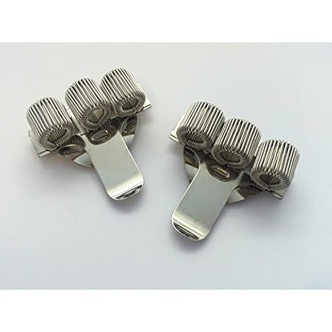 Triple Hole Metal Pen Holder with Pocket Clip - Doctors, Nurse, Uniform etc Cover