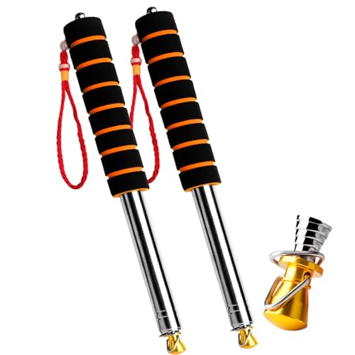2 Pezzi Asta Bandiera Telescopica,Asta Porta Bandiera Telescopica,Asta della Bandiera Acciaio Inox,Asta Telescopica per Bandiera,2 metri,per Viaggi,Gite,Insegnanti,per Guida Turistica in Campeggio