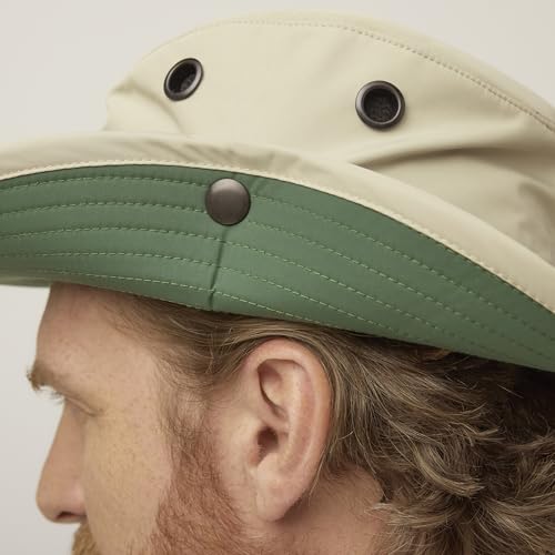 Image of Tilley Mens Womens LTM6 Broad Brim Extra Ventilation Sun Protection Airflo Bucket Sun Hat