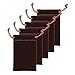 25 Pcs Velvet Cloth Drawstring Bags Jewelry Pouches Bag Gift Packaging Bag Sachet Bag Party Wedding Favor, 2 x 2.75 Inch (Coffee)