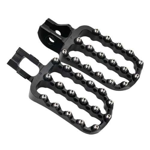 Motorrad-Fußstützen für Husqvarna 125-501 TX TC TE FE FX FC 2017-2023,Aluminiumlegierung Metall Austausch Montagezubehör,Black