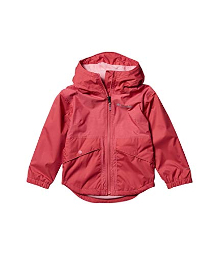 Image of Columbia Girls' Little Rainy Trails Fleece Lined Jacket, Rouge Pink, X-Small