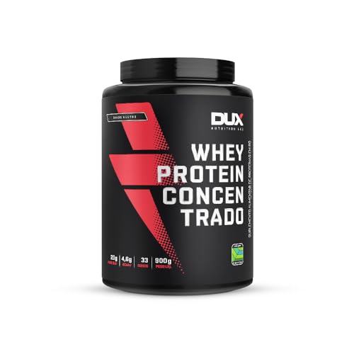 DUX HUMAN HEALTH Whey Protein Concentrado 900g Sem Sabor – Versátil para Receitas e Shakes
