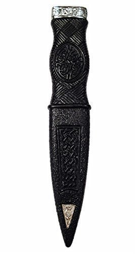 Aokitec KILT HIGHLANDWEAR SAFETY SGIAN DUBH DUMMY PEWTER MOUNT THISTLE DESIGN