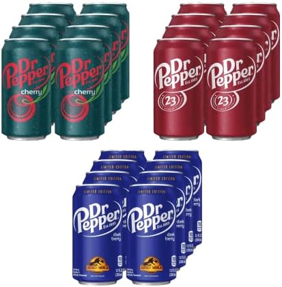 Dr Pepper Variety Party Pack of 24 Cans / 3 Flavours